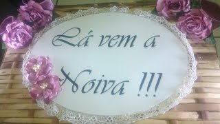 COMO FAZER PLAQUINHAS PARA CASAMENTO ♥ DIY  Amelia Requintada [upl. by Auvil]