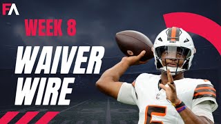 2024 Fantasy Football Week 8 Waiver Wire Top Picks [upl. by Basir]