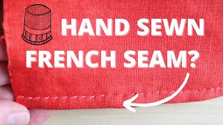 Hand Sewing Tutorial LEFT HANDED Mantuamakers Seam looks like a French Seam but is faster [upl. by Michelina]