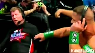 John Cena vs John Laurinaitis commenting at ring side [upl. by Icrad]