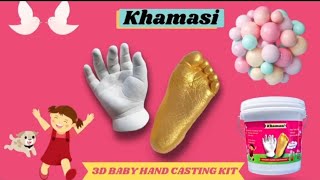 Khamasi Baby hand casting foot casting tutorial in short [upl. by Ailesor442]