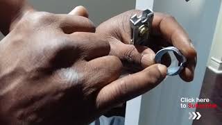 How to install a new drivein latch on a door [upl. by Stiegler]