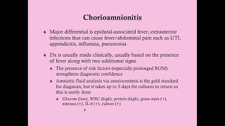 Chorioamnionitis  CRASH Medical Review Series [upl. by Olimac]