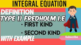 TYPE 1 Fredholm integral equation with example [upl. by Rodnas]