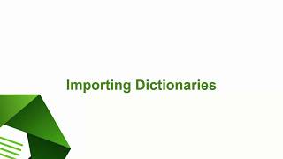 WordStat  Importing Dictionaries [upl. by Ennylhsa745]