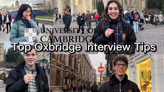 TOP Oxbridge Interview Tips by Cambridge Students [upl. by Panaggio]