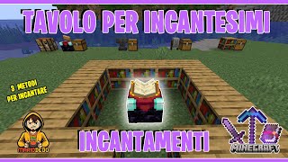 Tavolo per incantesimi e incantamento Minecraft  Tutorial Incantamenti [upl. by Furr]