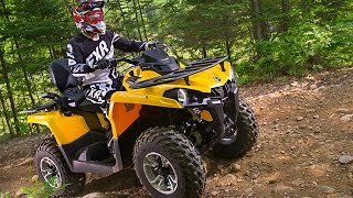 TEST RIDE 2015 Can Am Outlander 450 L MAX DPS [upl. by Etselec32]