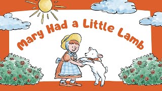 Mary Had A Little LambNursery Rhymes for Kids With Lyrics Kids Songs [upl. by Bartolemo]