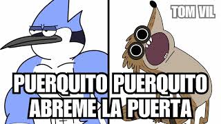 Puerquito puerquito abreme la puerta Mordecai y Rigby IA [upl. by Yard289]