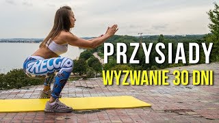 Ćwiczenia na pośladki PRZYSIADY WYZWANIE 30 DNI 💜 Trening pośladków Trecgirl [upl. by Liagibba]