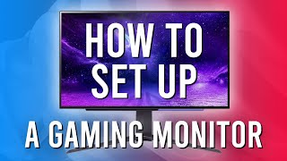 How to Set Up a Gaming Monitor  Full Guide Tips and Tricks [upl. by Araldo554]