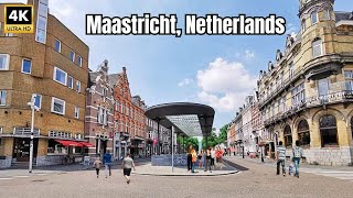 EBike Tour 🇳🇱 Maastricht to Maastricht Station Netherlands  Maastricht Vlog 4k [upl. by Inasah]