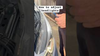 How to adjust headlights on an MG 3 [upl. by Phillane]