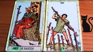 Combinaciones tarot con EL REY DE BASTOS  ARCANOS MENORES DE BASTOS Por TARA [upl. by Hanonew616]