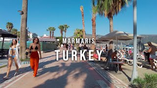 4K Marmaris Turkey  Walking Tour 2022  Mediterranean Coast 2022 [upl. by Enair]