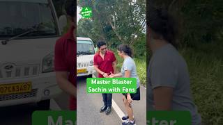 Sachin Tendulkar  Master Blaster Sachin Tendulkar ने Fans से की बात और खिचवाई तस्वीरें । [upl. by Katina]