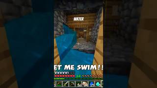 Just let me swim minecraft gaming minecraftgameplay shorts [upl. by Rahas]