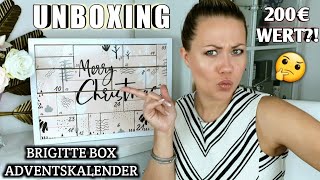 BRIGITTE BOX ADVENTSKALENDER UNBOXING 2018 ÜBER 200€ WERT [upl. by Willamina]