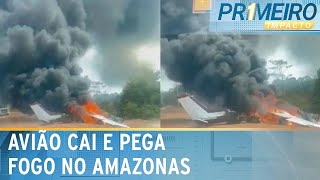 Avião monomotor cai na BR319 entre Manaus e Porto Velho  Primeiro Impacto 270924 [upl. by Dituri]