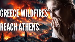 Breaking News Greece Wildfires Reach Athens – Thousands Evacuated [upl. by Isayg368]