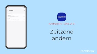 Zeitzone ändern  Samsung Android 14  One UI 6 [upl. by Thurman982]