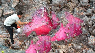 Rare red vein agate Diamonds and crystals in the valley [upl. by Attevaj535]