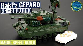 Shooting FlakPanzer GEPARD with RC  KAZI 84143 Speed Build Review [upl. by Essirahc606]