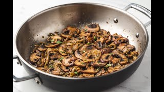 Sautéed Mushrooms and Onions Easy Side Dish [upl. by Michail240]