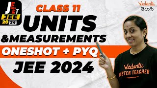 JEE EAPCET 2025  Units and Measurements Class 11 Chapter 2 One Shot  PYQs  KRD Madam [upl. by Yardna707]