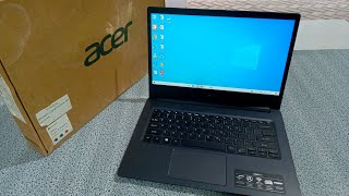 unboxing laptop ACER aspire 3 A31422a1m5 charcoal black 14inch Amd 3020e Ssd 256 Ram 4gb ddr4 [upl. by Haibot438]