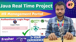 HR Management Portal  Lecture 7  Authenticate login page in Spring Boot  CS Final Year Project [upl. by Pettiford197]