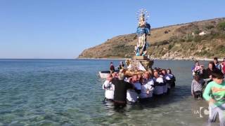 Immacolata la processione in mare a Nicotera Marina [upl. by Drandell]