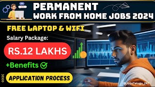 Permanent Work From Home Jobs 2024  12 LPA Salary Package  Online jobs jobsTelugu247🔥 [upl. by Medwin]