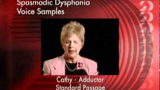 Spasmodic Dysphonia Voice Samples [upl. by Adnamas799]