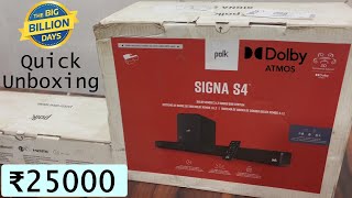 🔥Polk Audio Signa S4 Soundbar Unboxing in India  Best Dolby Atmos Soundbar under Rs25000 [upl. by Past126]