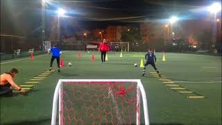 U10 speed Agility coordination with ball and finishing  vitesse agilité coordination avec ballon [upl. by Gardia]