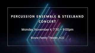 Percussion Ensemble amp Steelband Concert [upl. by Grantland]