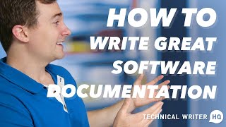 How to Write Software Documentation [upl. by Ylnevaeh]