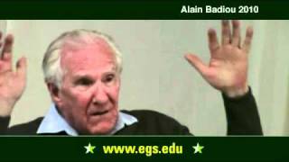 Alain Badiou Questions and Answers part II 2010 [upl. by Scoville]