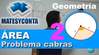 Área circunferencia y sector circular Cabra fuera redil Geometría Matemáticas  MATESYCONTA [upl. by Bigelow540]