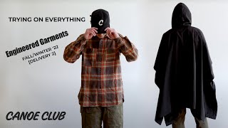 Engineered Garments FallWinter22 Delivery 2  Trying on Everything [upl. by Yriek]