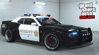 GTA 5 Online  Bravado Gauntlet Interceptor Police Challenger  DLC Vehicle Customization [upl. by Stiegler]