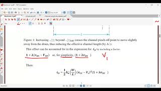 Channel Length Modulation [upl. by Nnylkoorb285]