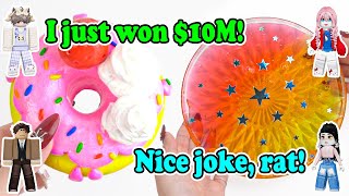 Slime Storytime Roblox  An unlucky 10yearold boy became a millionaire on his birthday [upl. by Rad800]