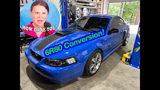 6R80 conversion in the 2003 Mach1  What is happening here [upl. by Tonnie]