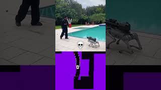 Smart Robot dog attack 💀 FlourishEdits  Glow Bouncing Square [upl. by Svirad]