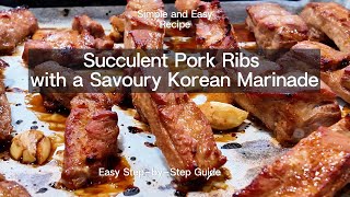 Succulent Pork Ribs with a Savoury Korean Marinade [upl. by Fons578]