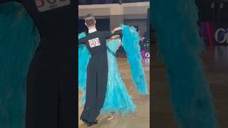 Slow Foxtrot❤️😍😘 dancevideo ballroomdance dancestyle dress reels music dancesport elegant [upl. by Vaenfila326]