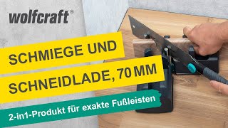 Schmiege und Schneidlade Für Fußleisten bis 70 mm Höhe  wolfcraft [upl. by Idner]